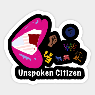 Unspoken Citizen Podcast logo Sticker